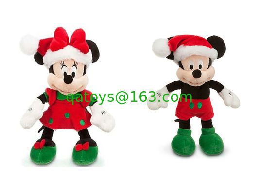 Juguetes de peluche de Disney Rojo Mickey Mouse de Navidad relleno 45 cm personalizado