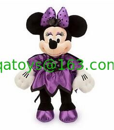 El día púrpura Minnie Mouse de Halloween y juguetes de la felpa de Mickey Disney para el festival del partido de los animales domésticos
