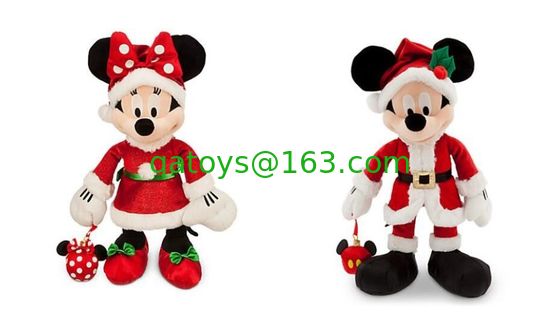 Moda Navidad Mickey Mouse y Minnie Mouse Disney Peluches 40cm