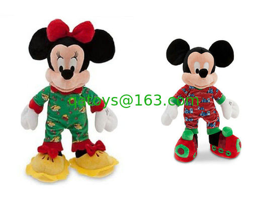 Los juguetes de encargo Mickey Mouse de la felpa de Disney con ropa de noche rellenaron los 40cm