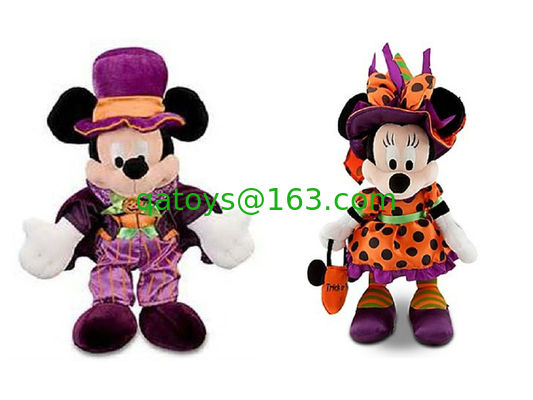 La felpa anaranjada de Disney del día de Halloween juega caracteres rellenos Disney de 16 pulgadas