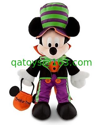 tiempo Mickey Mouse y Minnie Mouse de Halloween de los juguetes de la felpa de los 30cm Disney