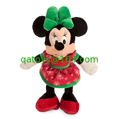 La Navidad Mickey Mouse y Minnie Mouse de Disney rojos y verdes