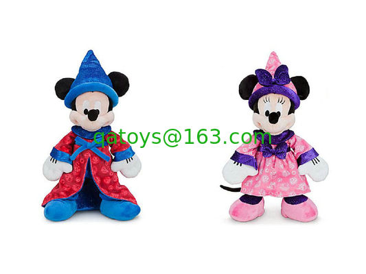 Animales de peluche de Disney Mickey Mouse y Minnie Mouse creen en la magia 12 pulgadas