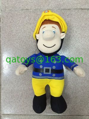 Gran bombero lindo Sam dibujos animados peluche relleno juguetes blandos, tres tamaño 40cm / 60cm / 90cm