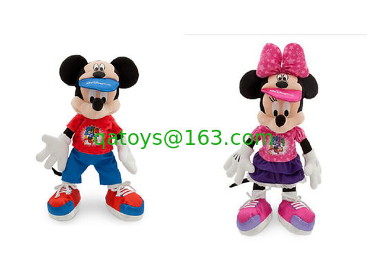 Moda Original Deportivo Mickey Mouse y Minnie Mouse Disney juguetes de peluche de 12 pulgadas