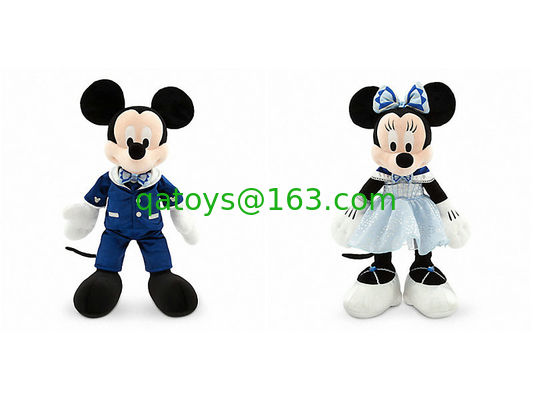 Disneyland Diamond Celebration Plush Mickey Mouse y Minnie Mouse