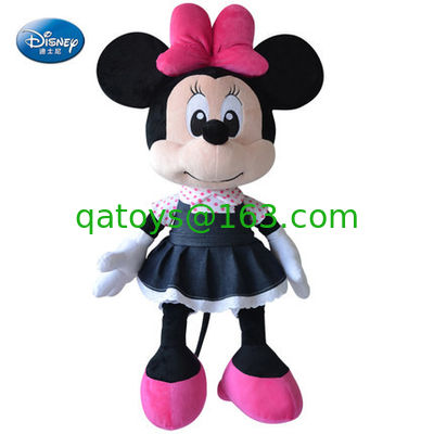 La felpa negra de Disney juega Mickey Mouse negro y Minnie Mouse 16 pulgadas