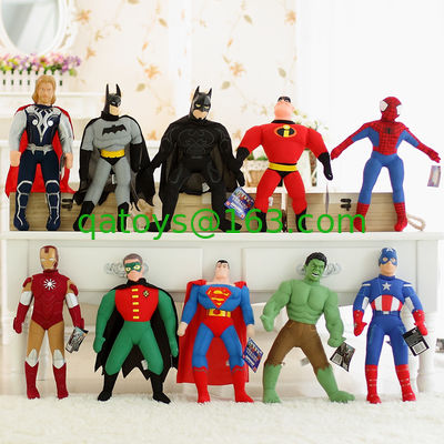 EN71 Juguetes de Plush de dibujos animados Batman Acero Superman Liga de la Justicia Vengadores
