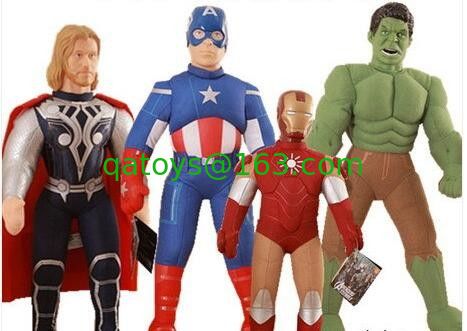 EN71 Juguetes de Plush de dibujos animados Batman Acero Superman Liga de la Justicia Vengadores