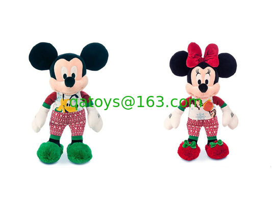 La felpa linda de Disney de la moda juega la Navidad Mickey y la altura de Minnie Mouse los 40cm