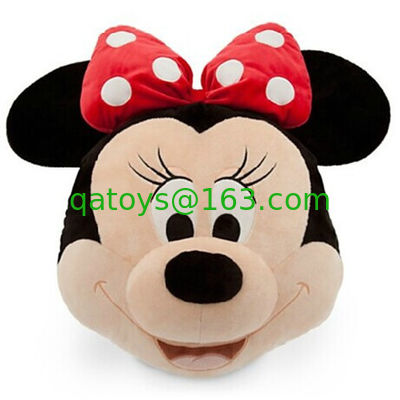 Cojines para la cabeza de Disney Minnie Mouse, color negro y rosa, almohadas para ropa de cama
