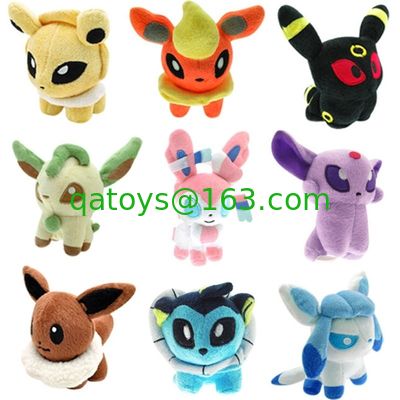 Los nuevos personajes de dibujos animados Pokemon rellenaron los juguetes 8inch de la felpa para la máquina del juguete de la venta de la grúa
