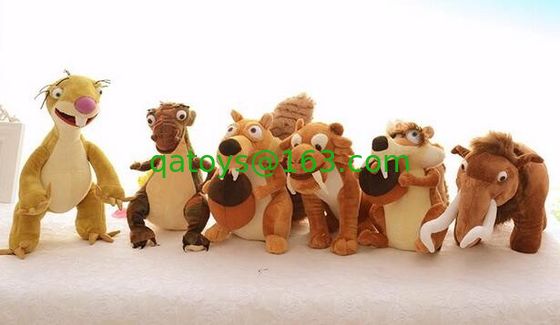 Peluches de la edad de hielo de la historieta los pequeños 5 lindos/rellenaron los juguetes de la felpa 10 pulgadas