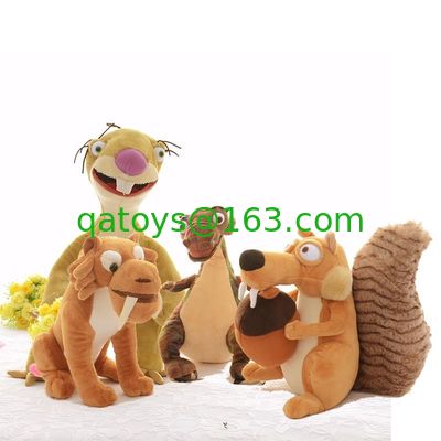 Peluches de la edad de hielo de la historieta los pequeños 5 lindos/rellenaron los juguetes de la felpa 10 pulgadas