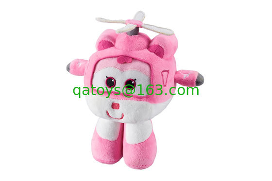 8 estilos de dibujos animados juguetes de peluche 20cm Super alas avión, color rojo / verde / amarillo