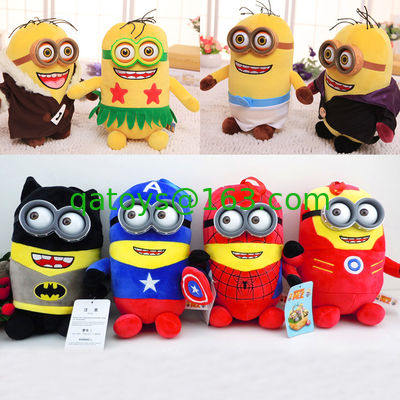 20cm dibujos animados juguetes de peluche Minions con ojo 3D para grúa máquina de juguete