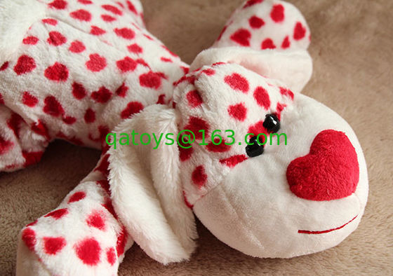 Los juguetes rellenos día de San Valentín preciosos/el perro animal rellenaron los juguetes del empuje para la celebración los 35cm