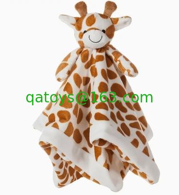 Baby comfort Towel with Plush Animal Head soft toy 33*33cm