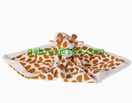 Baby comfort Towel with Plush Animal Head soft toy 33*33cm