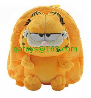 Eco - Garfield amarillo amistoso embroma el CE de las mochilas de la escuela aprobado para los niños los 28cm