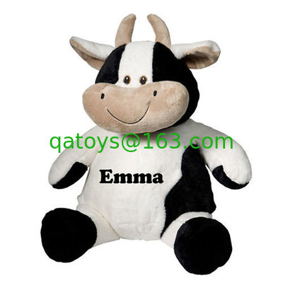 Los regalos promocionales animales rellenos púrpura de la vaca de leche juegan estándar del CE de 8 pulgadas