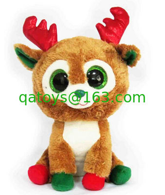 8 pulgadas lleno de regalos promocionales juguetes de Navidad alce renos juguetes de peluche