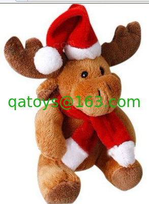 8 pulgadas lleno de regalos promocionales juguetes de Navidad alce renos juguetes de peluche