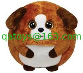 los regalos promocionales animales de la forma redonda de los 25cm juegan verde/Brown/color gris