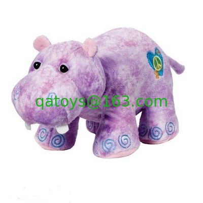 8 pulgadas encantador hipopótamo animal de peluche juguetes de promoción regalos para la celebración de las fiestas