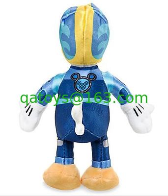 Los juguetes preciosos de la felpa de Disney del algodón/del cortocircuito de los PP, pato Donald de los coches de los corredores del automóvil descubierto de Disney rellenaron los juguetes