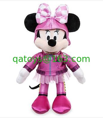 Moda Disney juguetes de peluche, Mickey Mouse rosa Disney Roadster Coches de carreras animales rellenos 30 cm