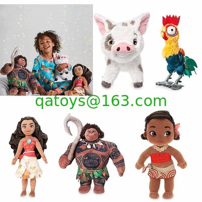 Juguetes lindos de la felpa de Disney de la historieta de Moana, princesa Stuffed Dolls de Disney