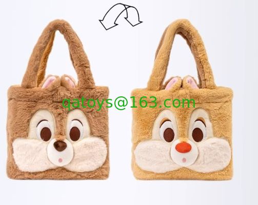 New Disney Women Reversable Cross HandBags Purse bag Plush bags