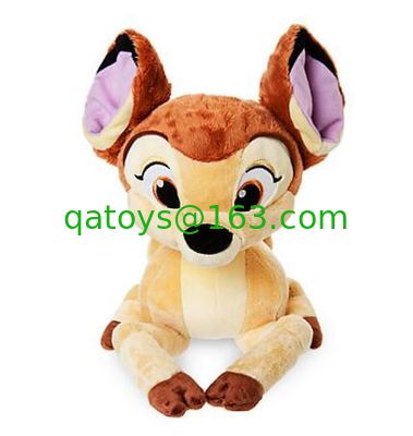 Bambi con el color suave de Brown del tamaño de los juguetes los 25cm de la tienda media de Disney de la mariposa