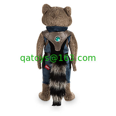 La felpa original preciosa negra de Disney juega la historieta los 40cm del mapache de Rocket