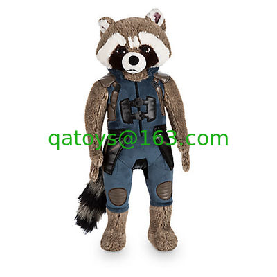 La felpa original preciosa negra de Disney juega la historieta los 40cm del mapache de Rocket