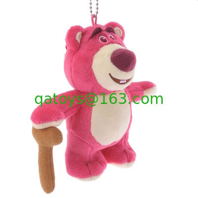 3 animales de la felpa de Disney del oso de Lotso Huggin el 13cm Keychian para la mochila