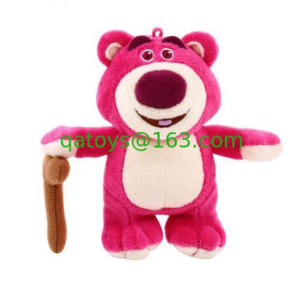 3 animales de la felpa de Disney del oso de Lotso Huggin el 13cm Keychian para la mochila