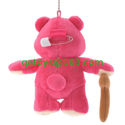 3 animales de la felpa de Disney del oso de Lotso Huggin el 13cm Keychian para la mochila