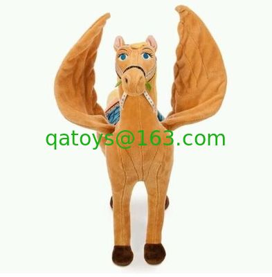 Juguetes de peluche de Disney, primer azafrán, 16 pulgadas, caballo Pegaso, juguetes de peluche