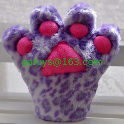 La felpa del peluche de la marioneta de mano de los guantes de la pata de la felpa juega para los regalos de la promoción