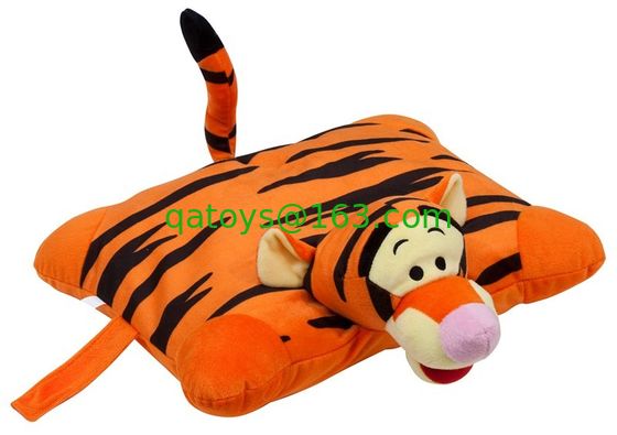 El amortiguador y la almohada preciosos anaranjados de la felpa de la almohada de Disney Tigger con la felpa Tigger van a lecho