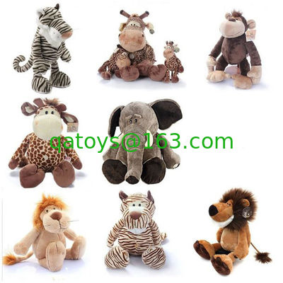 El bosque precioso juega los juguetes rellenos animal de la felpa de la selva para los regalos de la promoción