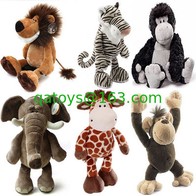 El bosque precioso juega los juguetes rellenos animal de la felpa de la selva para los regalos de la promoción
