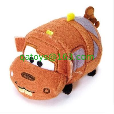 Los nuevos coches originales de los corredores del automóvil descubierto de Disney juegan 3 juguetes de la felpa de la historieta de Tsum Tsum el 10cm