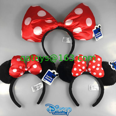 Horquilla Mickey Mouse Minnie Mouse de la venda del Hairband de la felpa de Disney de la moda para la muchacha