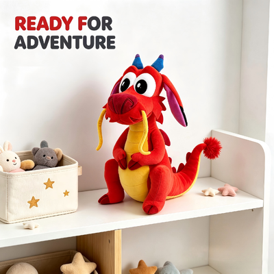Peluche de dragón Mushu de Disney tierno, animales de peluche personalizados para marcas