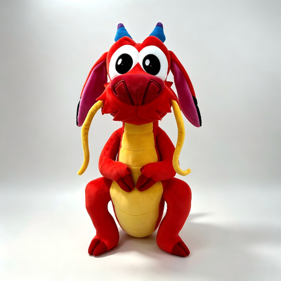 Peluche de dragón Mushu de Disney tierno, animales de peluche personalizados para marcas