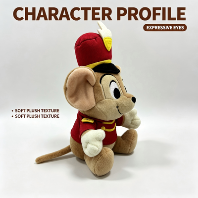 Juguetes de peluche de Disney lindos Dumbo Timothy Q. Ratón de peluche
